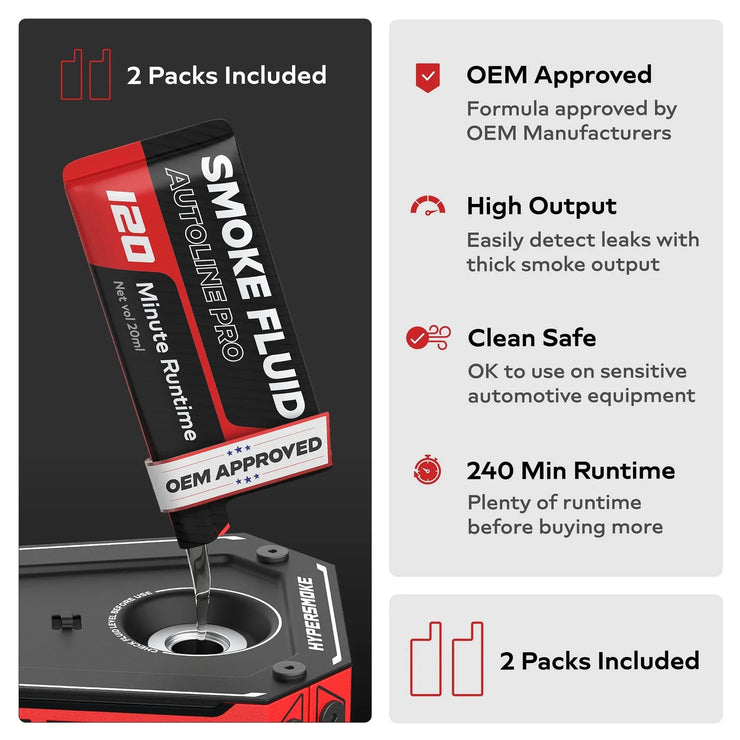 Hypersmoke Ultra Premium Bundle Automotive Smoke Machine Leak Detector AutoLine Pro 